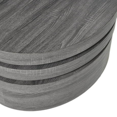 Contemporary Small Oval Rotating Coffee Table - Sleep Galleria