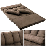 Adjustable Multi-Position Navy Fabric Chaise Lounge Sofa Bed - Omega Lifestyles