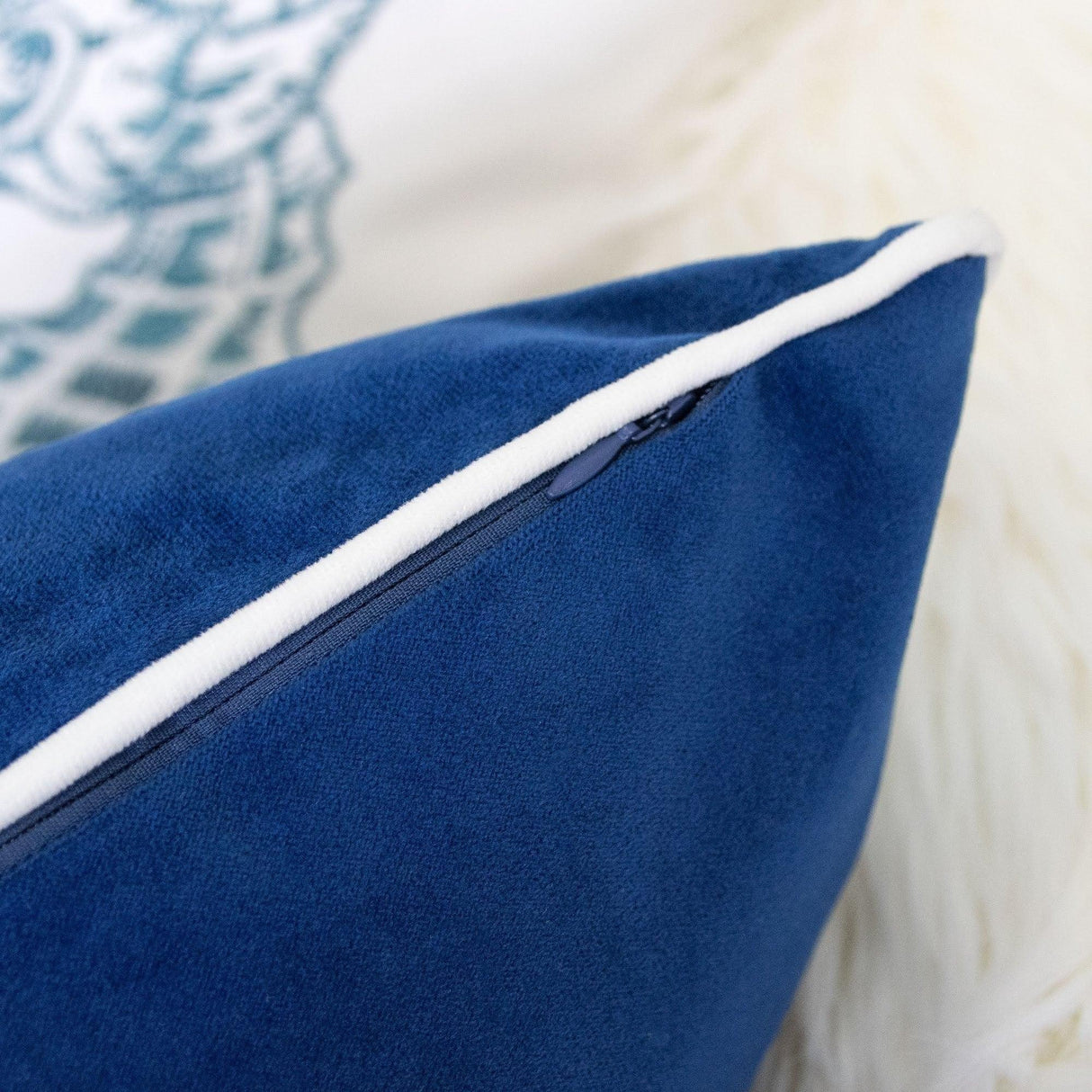 Polyester Velvet 20x20 Inch Decorative Pillowcase - Omega Lifestyles