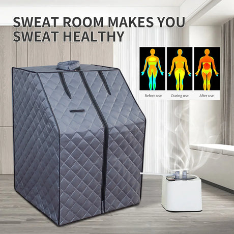 Portable Full-Size Steam Sauna Tent With Remote Control - Omega Lifestyles