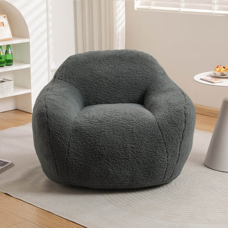 Spacious Memory Foam Teddy Bean Bag Chair - Sleep Galleria