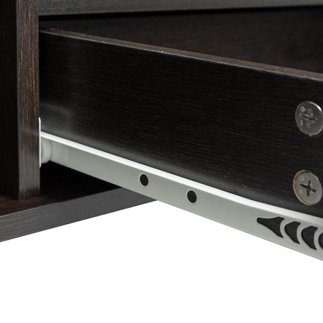 Antique Particle Board TV Stand With LED Lighting - Omega Lifestyles