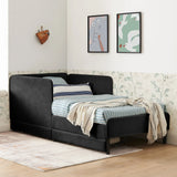 Twin Upholstered Velvet Storage Sofa Bed Frame - Omega Lifestyles