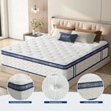 Twin Medium Firm 10-Inch Hybrid Pocketed Innerspring Mattress - Omega Lifestyles