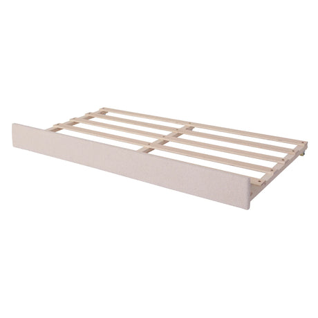 Twin Upholstered Teddy Fleece Daybed With LED Trundle - Omega Lifestyles