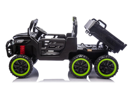 24V 2-Seater 6-Wheel Electric Ride On Dump Truck - Omega Lifestyles