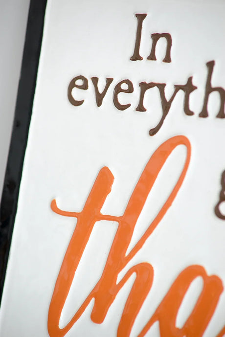 Set of 2 Rustic Iron Thanks Wall Signs - Omega Lifestyles