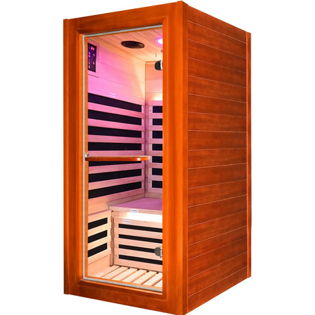 Wooden Infrared Sauna Room With Bluetooth Speakers - Omega Lifestyles