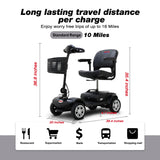 Compact Travel Mobility Scooter 300W Motor With LED Lights - Omega Lifestyles