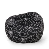 Halloween Spiderweb 3-Foot Foam Filled Fabric Bean Bag Chair - Omega Lifestyles