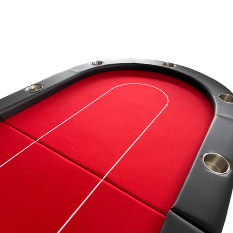 Foldable Modern 10-Player Premium Poker Table - Omega Lifestyles