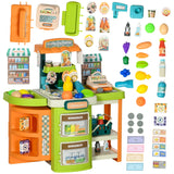 58-Piece Grocery Store Pretend Play Trolley Set - Omega Lifestyles