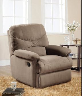 Motion Reclining Memory Foam Fabric Chair With Pillow Arms - Omega Lifestyles
