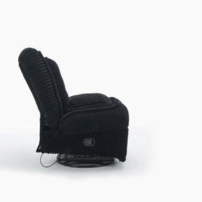 Corduroy Medium-Soft Swivel Rocking Recliner Sofa - Omega Lifestyles