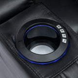 Power PU Leather Recliner Chair With Cooling Cup Holder - Omega Lifestyles