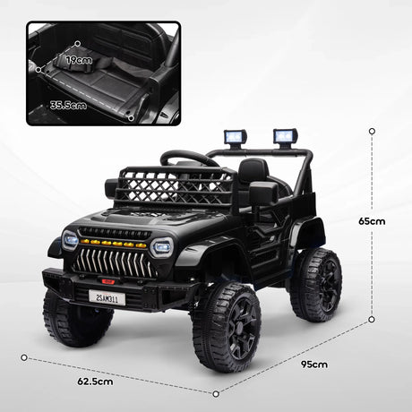 12V Dual Motor Kids Electric Ride-On Truck With Remote Control - Omega Lifestyles