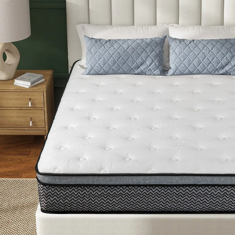 Medium 10-Inch Cooling Gel Hybrid King Mattress - Omega Lifestyles