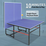 Foldable Mid-Size Portable Table Tennis Table Set - Omega Lifestyles