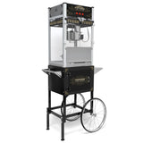 Commercial Popcorn Machine With Cart And Stainless Steel Kettle - Omega Lifestyles
