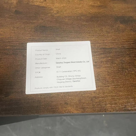 Rustic Brown Vintage Industrial 5-Tier Storage Rack - Omega Lifestyles