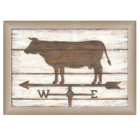 Farmhouse Cow Multicolor Printed Wall Art Poster - Omega Lifestyles