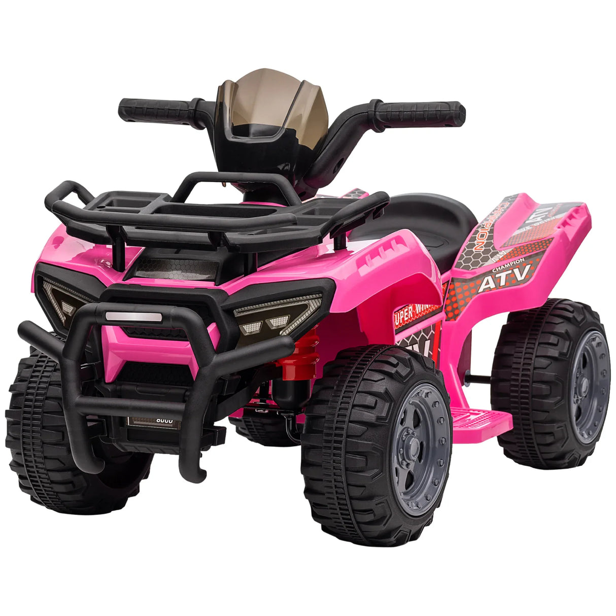 Kids Electric 6V Pink Four Wheeler Ride-On Toy - Omega Lifestyles