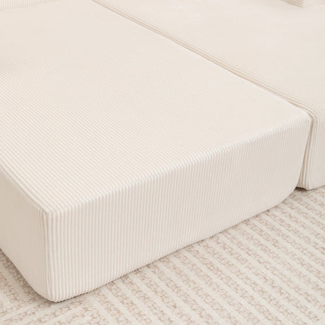 Corduroy Foam High-Density All-Foam Lounge Chair - Omega Lifestyles