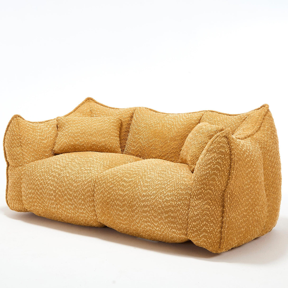 Chenille Dual Bean Bag Chair With Foam Core - Omega Lifestyles