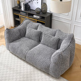 Dual Chenille Bean Bag Chair With High Resilience Foam Core - Omega Lifestyles