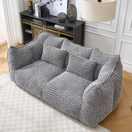 Dual Chenille Bean Bag Chair With High Resilience Foam Core - Omega Lifestyles
