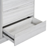 Wardrobe With Four Drawers Three Shelves MDF Metal - Omega Lifestyles