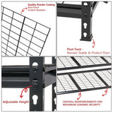 Heavy-Duty Adjustable Steel 5-Tier Storage Shelving Unit - Omega Lifestyles