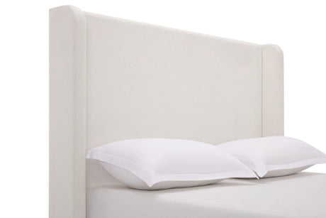 California King Upholstered Bed Frame With 54-Inch Chenille Headboard - Omega Lifestyles