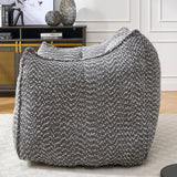 Chenille Bean Bag Chair With Resilient Foam - Omega Lifestyles