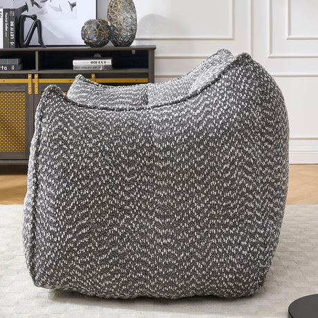 Chenille Bean Bag Chair With Resilient Foam - Omega Lifestyles