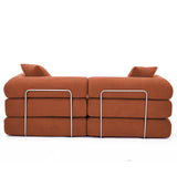 Modular Folding Convertible Corduroy Sofa Bed - Omega Lifestyles