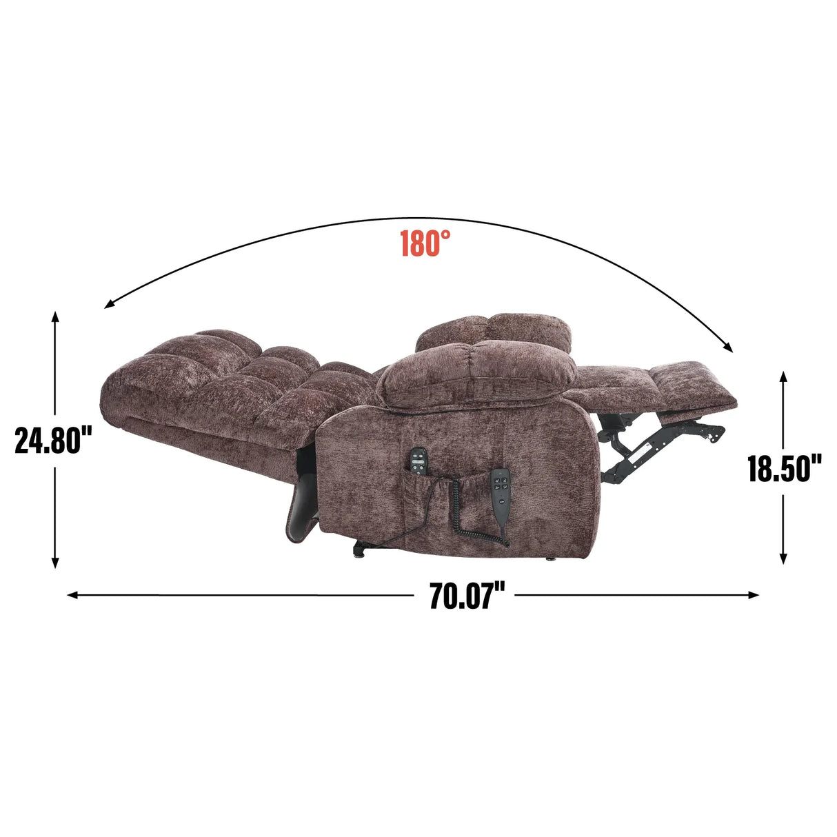 Medium-Firm Power Lift Recliner Chair With Heat Massage - Omega Lifestyles