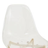 Modern Tempered Glass Dining Table And 6 Gold Chairs Set - Omega Lifestyles