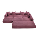 Convertible Corduroy Folding Memory Foam Sofa Bed - Omega Lifestyles