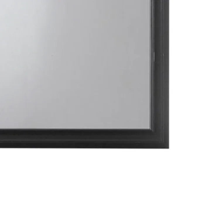 Black Frame Minimalist Wall Mirror 41x31 Inch - Omega Lifestyles