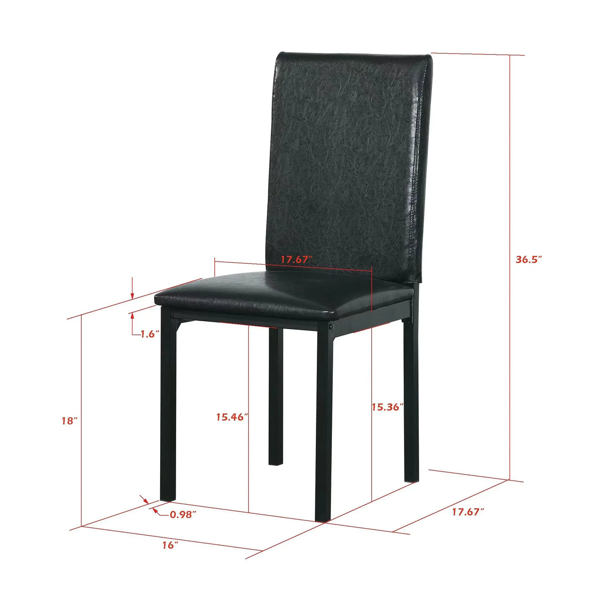5-Piece Metal Frame Dining Set With Faux Marble Top - Omega Lifestyles