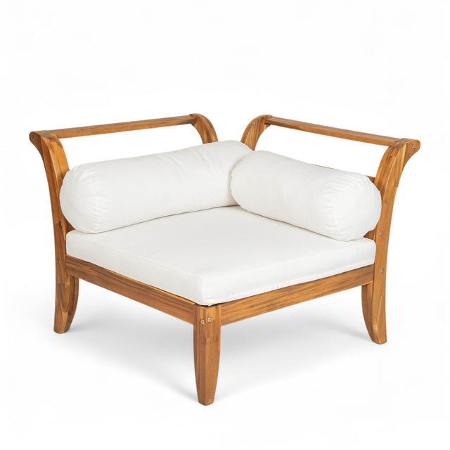 6-Piece Acacia Wood Modular Outdoor Patio Sofa Set - Omega Lifestyles