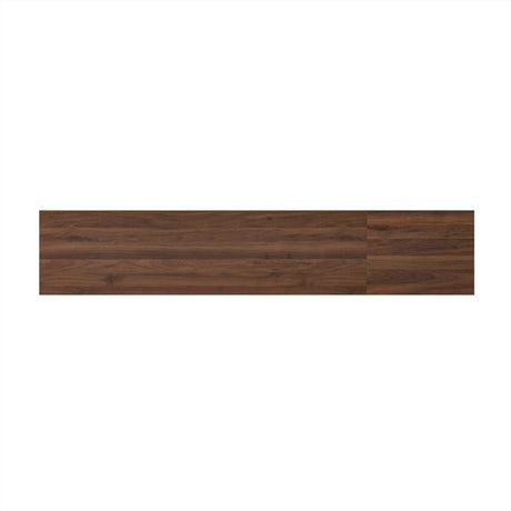 Modern Walnut 78-Inch TV Stand With Cable Management - Omega Lifestyles