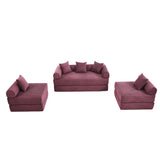 Convertible Corduroy Folding Memory Foam Sofa Bed - Omega Lifestyles