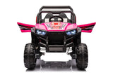 Four-Wheel Drive Pink Leather Seat Ride-On Car - Omega Lifestyles