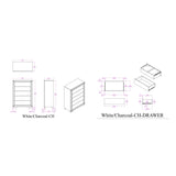 Modern White Queen 5-Piece Bedroom Set With LED Lighting - Omega Lifestyles