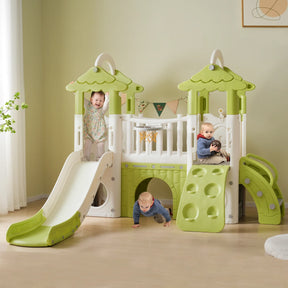 8-in-1 Toddler Freestanding Slide Climber Playset - Omega Lifestyles