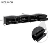 Modern APP Controlled LED Black Marble TV Stand - Sleep Galleria
