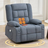 3D Kneading Heated Rocker Recliner Chair With USB Port - Omega Lifestyles