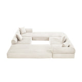 Convertible Corduroy Folding Memory Foam Sofa Bed - Omega Lifestyles